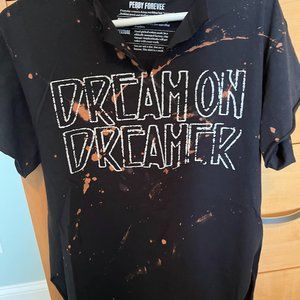 Rock tshirt Pebeforevee Small Gray Dream on Dreamer